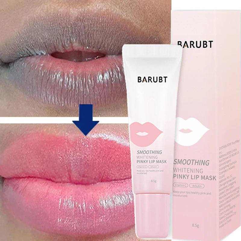 Pink Lip Serum Dark Lip Balm Oil Lighten Bleaching anent Melanin Plumping Lips Mask Moisturizing Gloss Makeup Care 240705