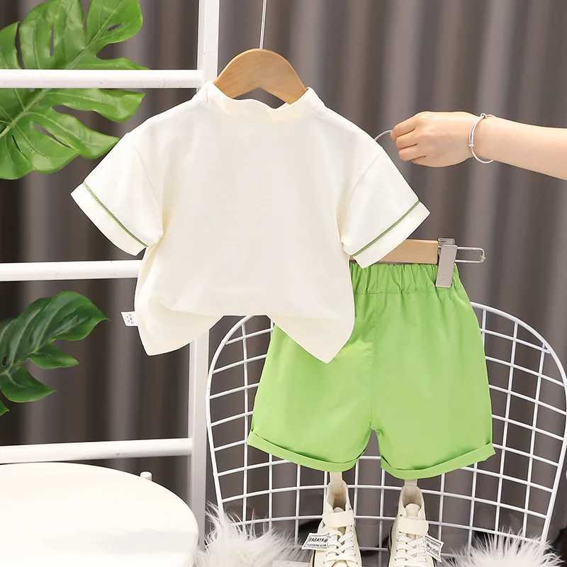 Clothing Sets New Children Chinese Style Panda Clothes Summer Baby Boys Cotton T Shirt Shorts 2Pcs/Set Infant Kids Fashion Toddler Tracksuits