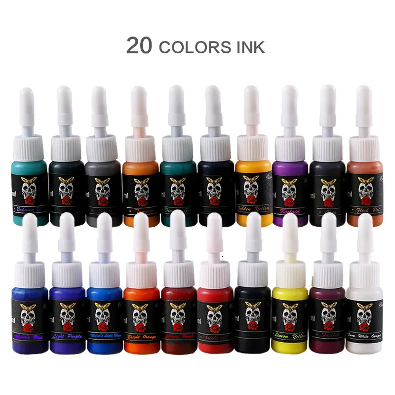 5ML Tattoo Ink Body Art Tattoo Set Professional Beauty Coating Makeup Tattoo Natural Plant Pigment anent Tattoo Ink 240705