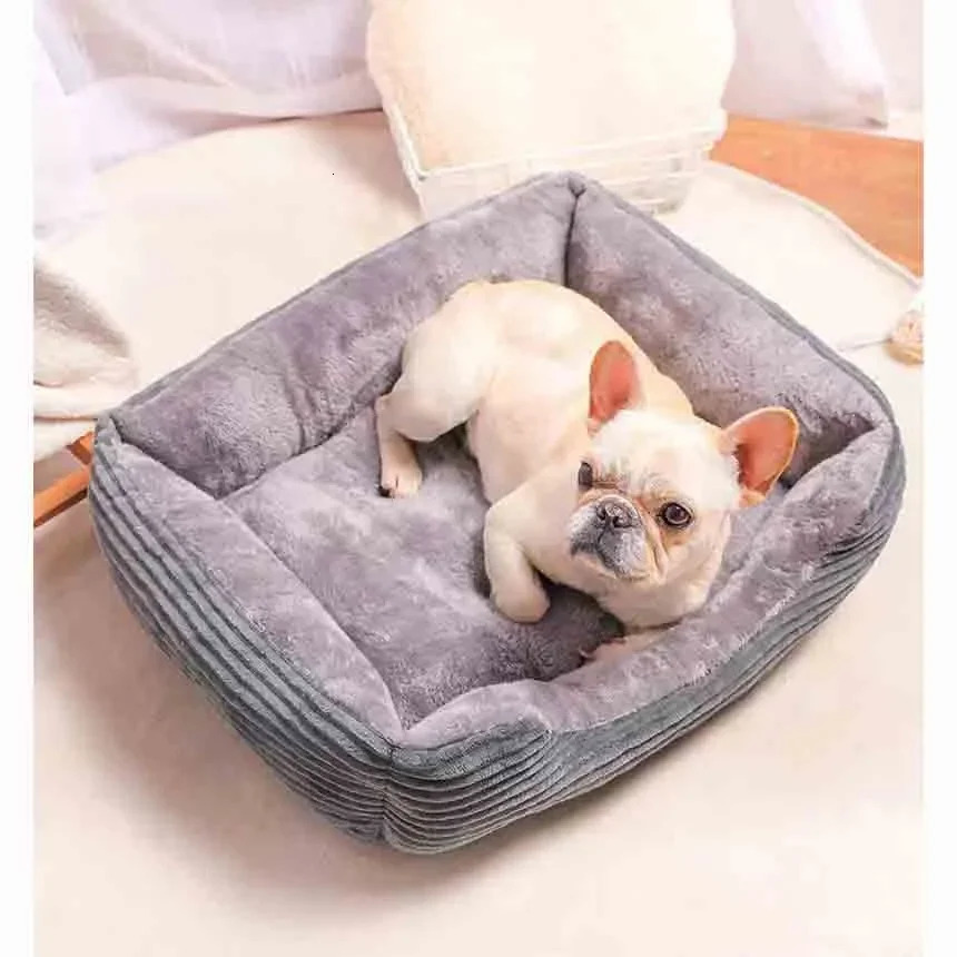 All Seasons Rectangle Puppy Pet Sofa Sleeping Dog Bed Cushion Fall Asleep Easily for Cat and Small Medium Dogs 240705