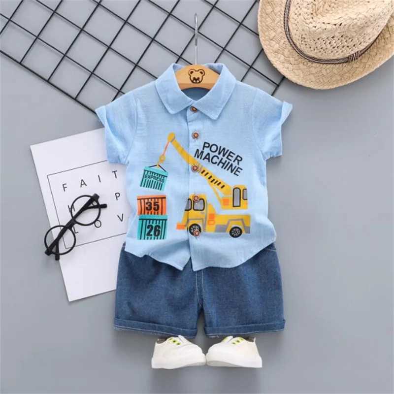 Clothing Sets Baby Clothes Suit New Summer Children Boys Fashion Shirt Shorts 2Pcs/Sets Toddler Casual Costume Infant Outfits Kids Tracksuits ZBUA