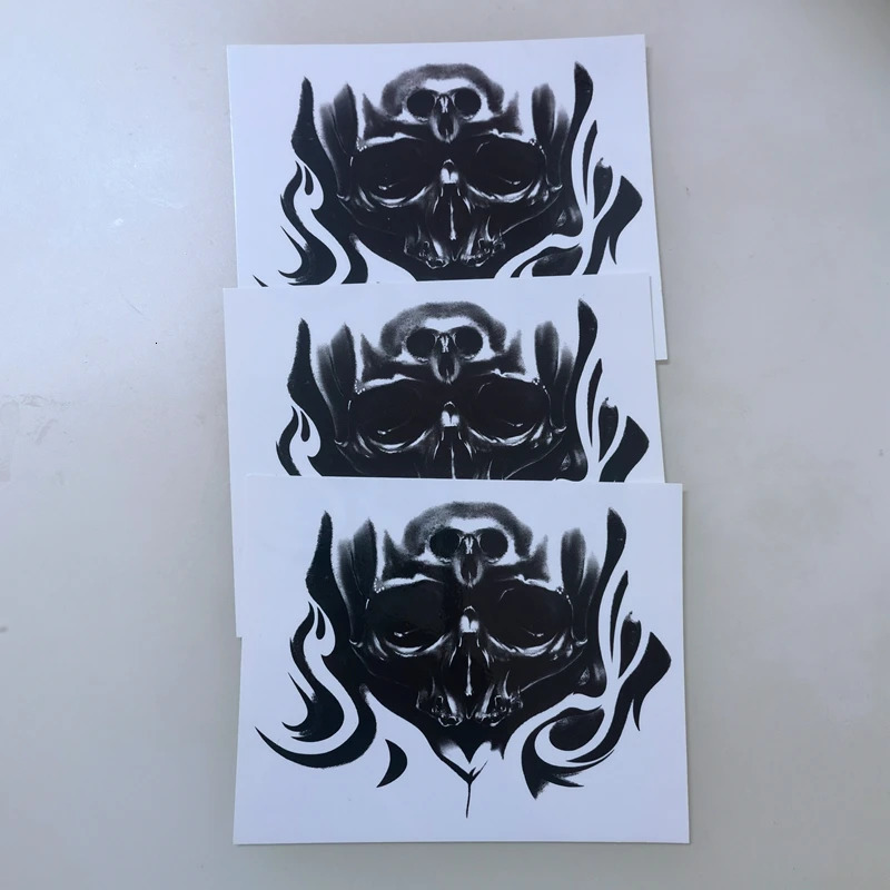 Black Cat Head Eagle Temporary Tattoo Sticker Waterproof and Durable Hand Painted Back and Neck False Tattoo Big Figure Tattoo Sticker 240705