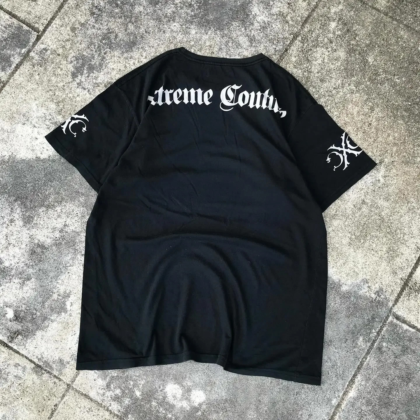 Street Pattern Print Summer Cotton T-shirt Men Y2K Harajuku Casual Loose Oversized Short Sleeved Couple Loose Tees 240626