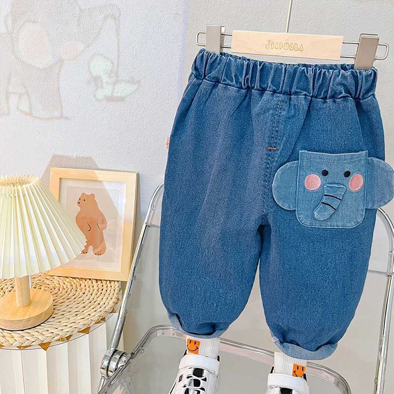 Clothing Sets Spring Autumn Fashion Baby Boys Cotton Clothing Set Cartoon Elephant Long Sleeve Sweatshirt Pants 2Pcs Suit For Kids 0-4 Years