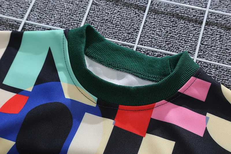 Clothing Sets Spring Autumn Children Boys Girls Kids Clothes Cotton Long Sleeve Full Print Letters Suit Baby T-Shirt Pants 2Pcs/set Tracksuit