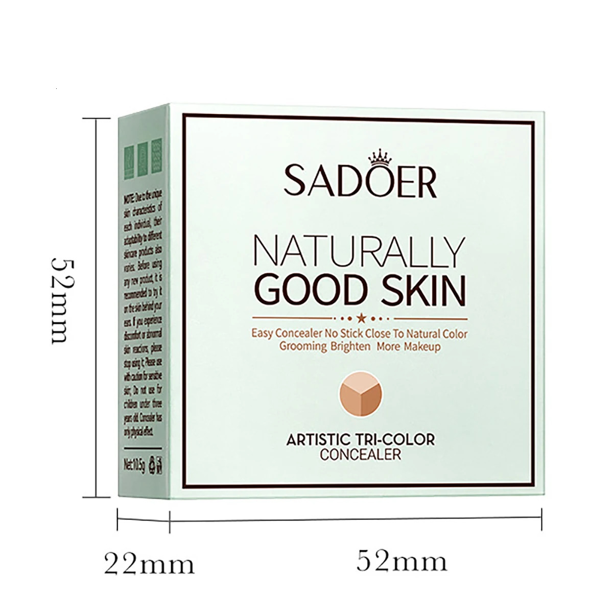 3 Colors Concealer for Multiple Skin Tones Artistic Tri-Color Concealer Natural Color Precise Concealer Evens and Brightens 240705