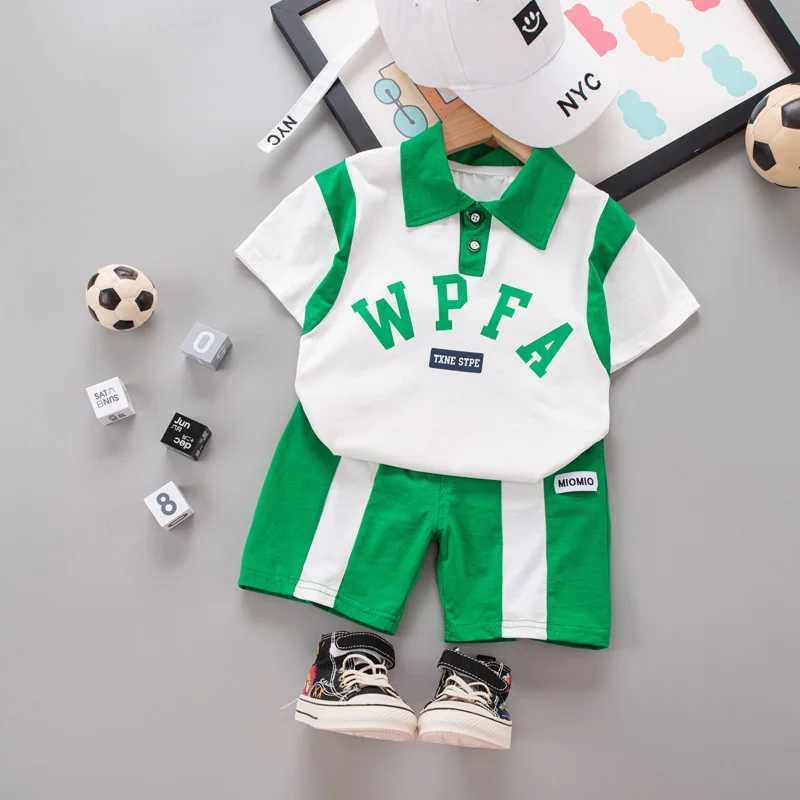 Clothing Sets Summer New Baby Boys Clothes Letter Print Sports T-Shirt + Shorts 2PCS/Sets for Toddler Infant Clothing Casual Outfits