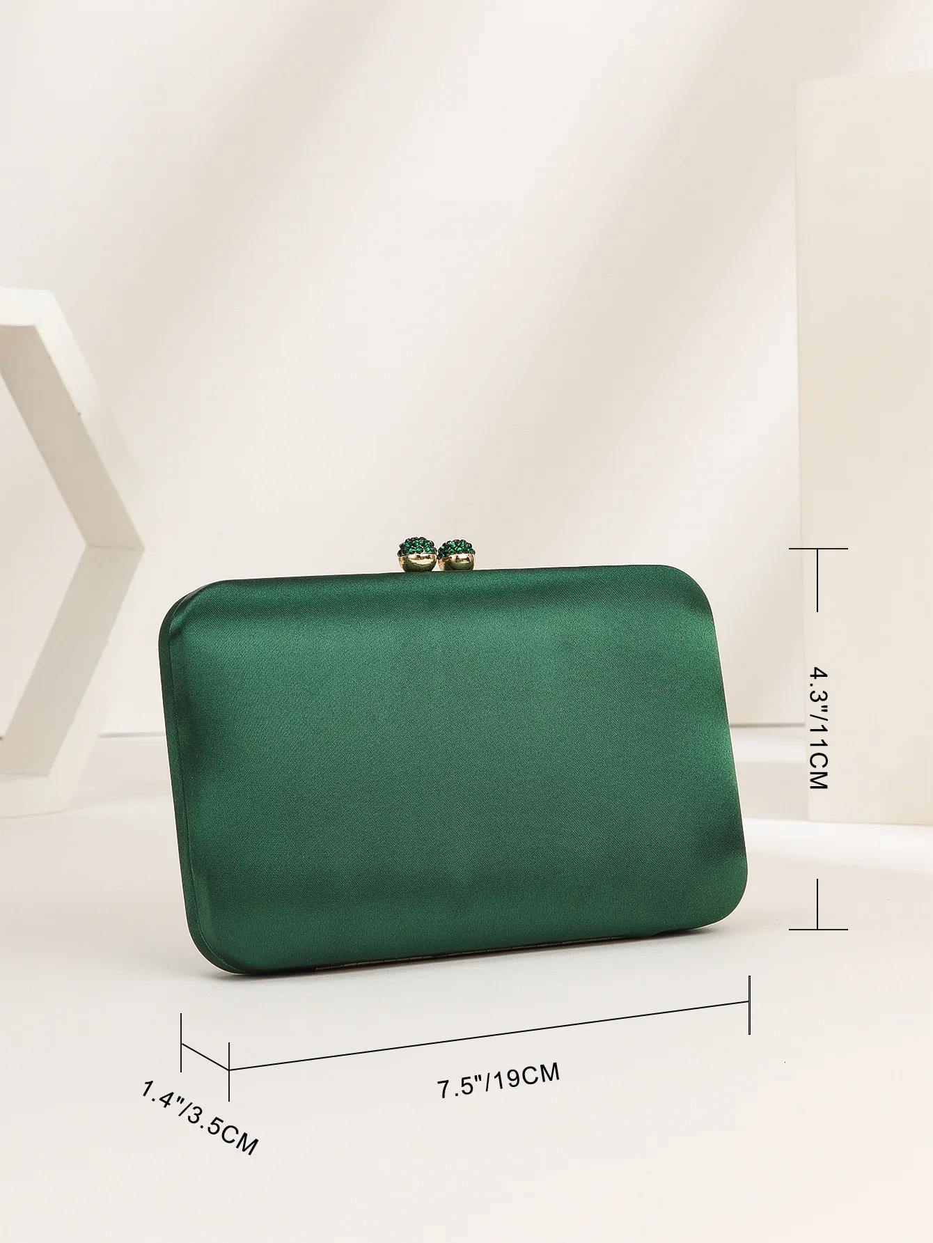 Diamond Buckle Evening Bag Green Wedding Party Shoulder Bag Party Dinner Wallet Fashion Clutch Wallet Direct 240704