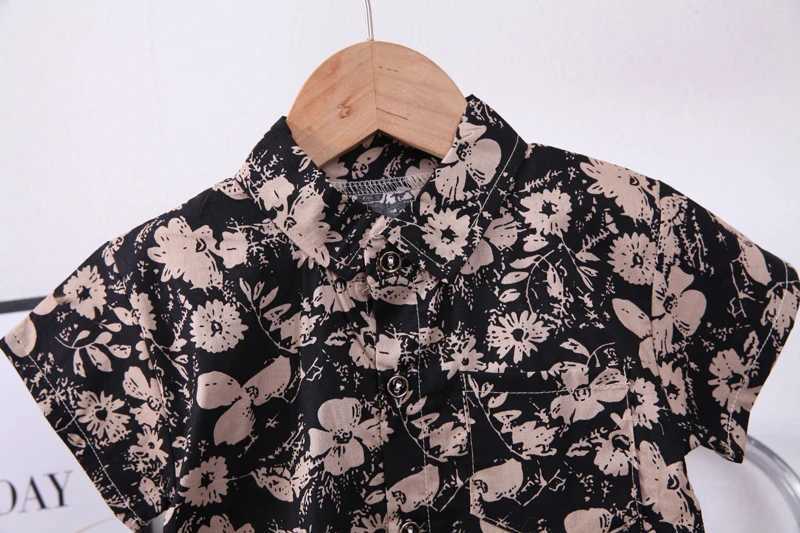 Clothing Sets New Summer Baby Clothes Suit Children Boy Flower Full Print Shirt Shorts 2Pcs/Sets Infant Casual Outfits Toddler Kids Tracksuits