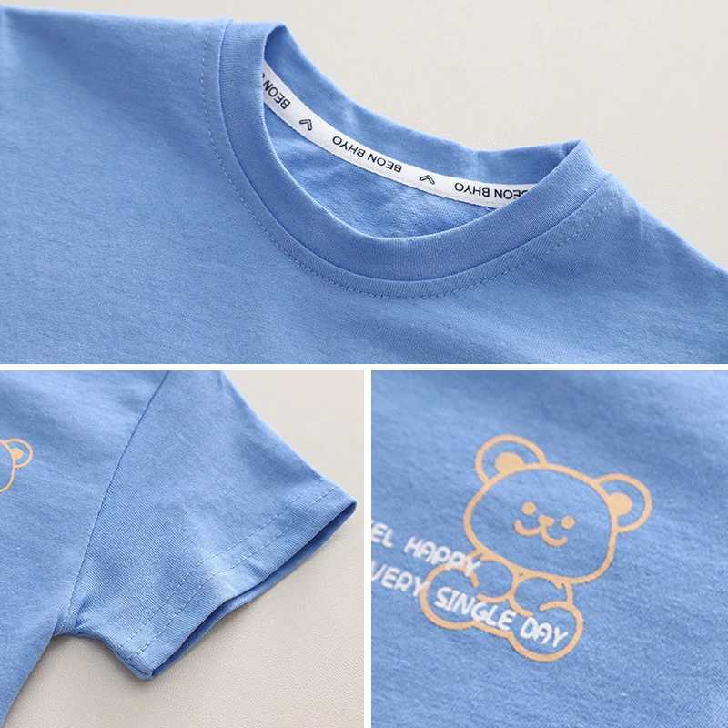 Clothing Sets New Summer Children Boys Cotton Clothes Kids Cartoon Bear Tshirt Shorts 2Pcs/Sets Toddler Fashion Tracksuit Infant Casual Outfit