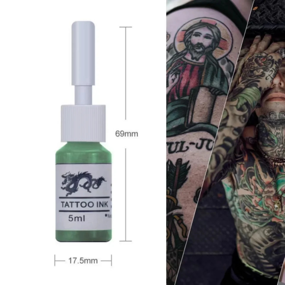 Dragon Tattoo Ink Set Single Bottle 5ml Body Art Professional Supplies Ink Set Multi Color 6 8 10 14 240705
