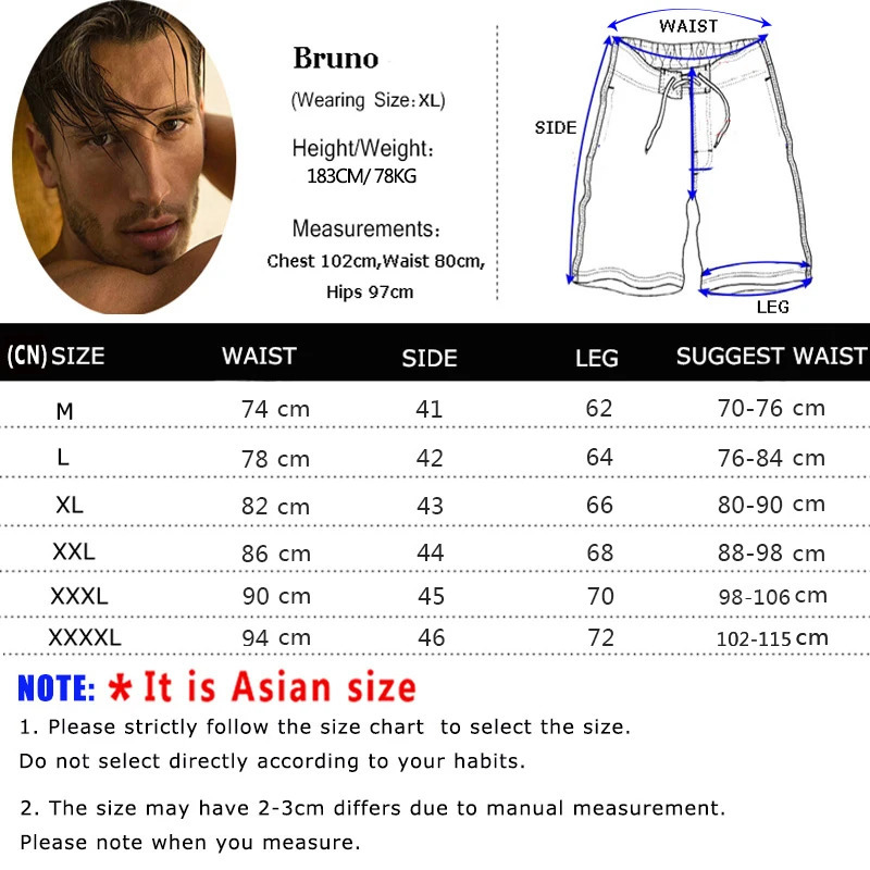 Mens Swimming Shorts Casual Workout Shorts Quick-Drying Surf Beach Shorts Swimwear Sports Running Fitness Shorts 240704