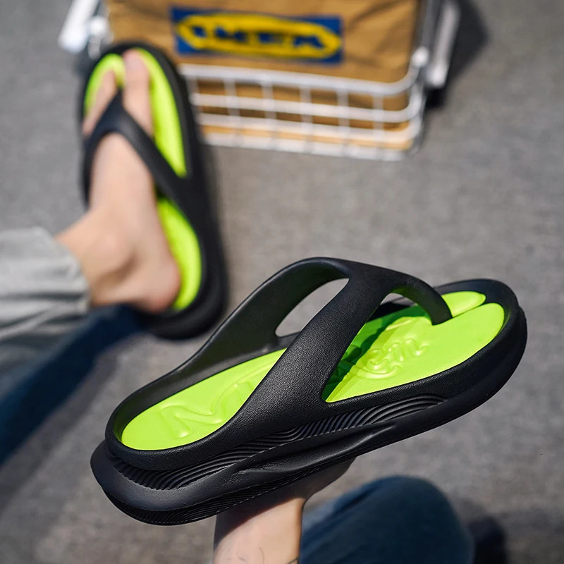 Stylish Men Flipflops Elegant Male Soft Slippers Comfortable Massage Summer Shoes Fashion Mens Outdoor Sport 3946 240705