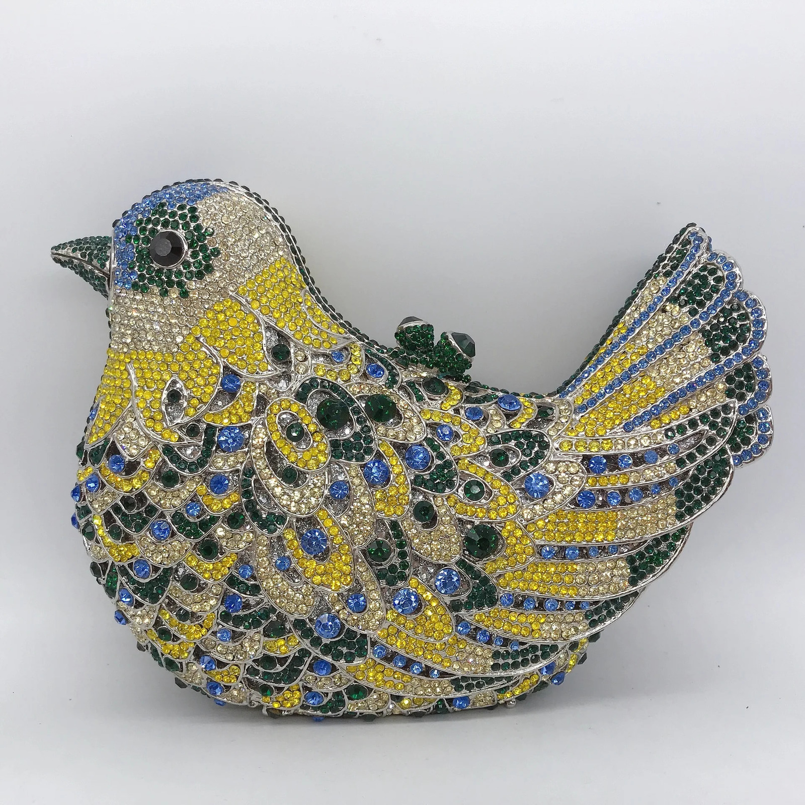 26 Color Girl Bird Diamond Cute Evening Bag Cocktail Ball Crystal Stone Party Handbag Wedding Dinner Metal Shining Wallet 240704