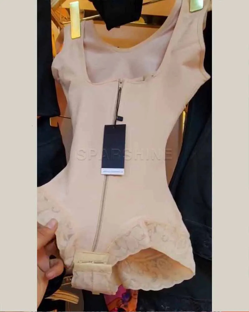 Double Control Colombian Girdles For Women Remove The Belly Buckle Zipper Triangular Connector Body Faja Belts 240703