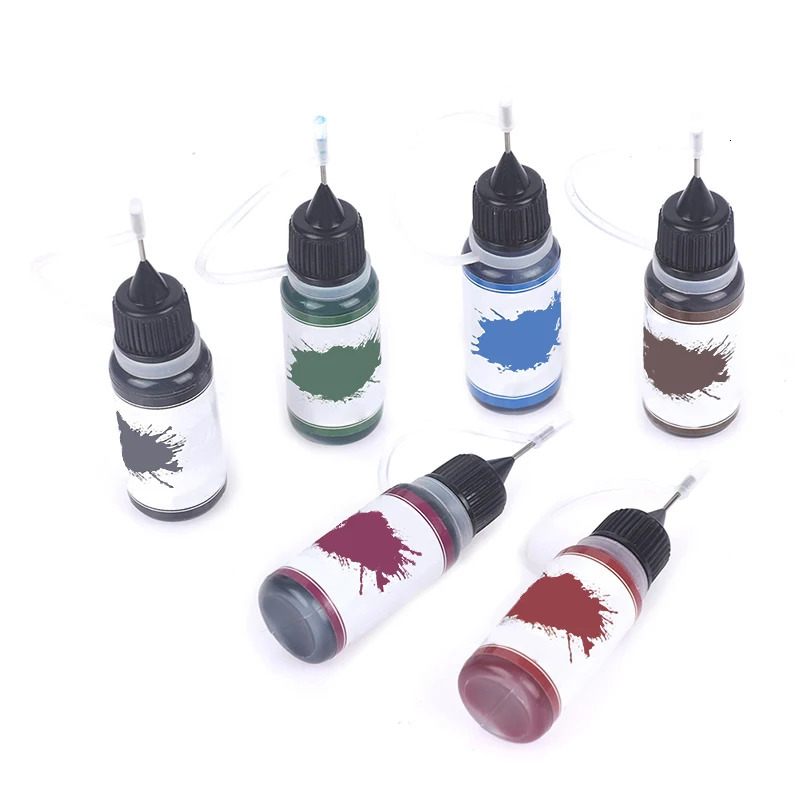 10ml temporary henna tattoo juice ink natural organic fruit gel for body painting durable safe and waterproof DIY tattoo cream 6 colors 240705