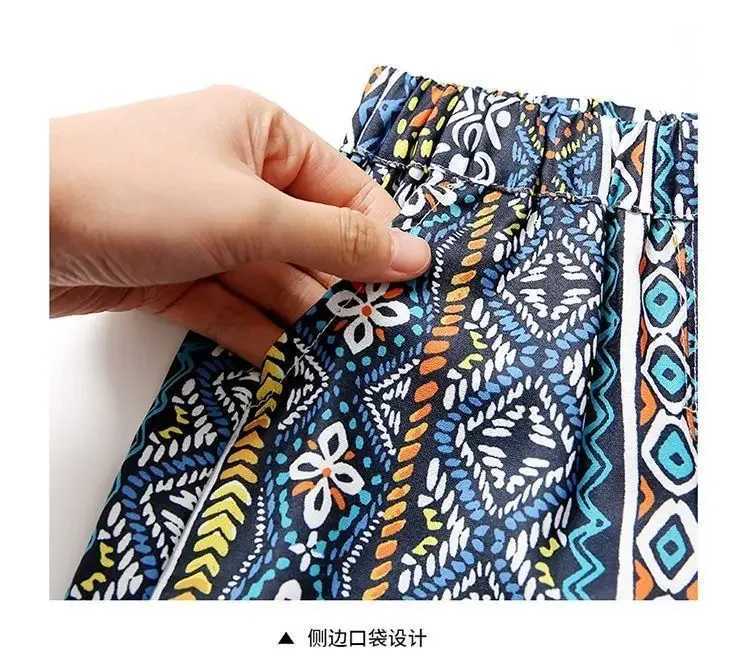 Clothing Sets Girls Suit Dopamine Wear Vest + Ethnic Style Loose Trousers 2-piece Set Outer Wear Fashionable Summer Baby Girl Thin Loungewear