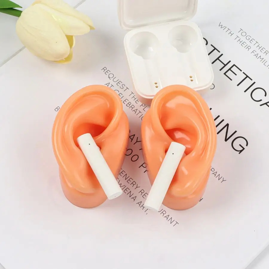 1Pc Soft Silicone Earring Model Tattoo Practical Jewelry Display Perforation Tool Earring Display Tool Acrylic Display Frame Kit 240705