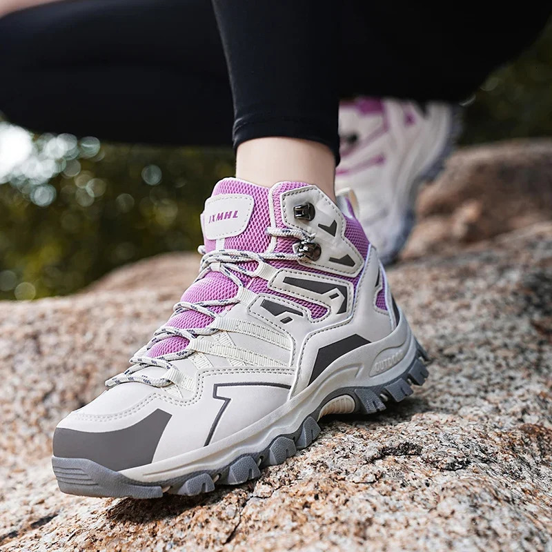 2024 Arrival Women Breathable Mountain Climbing Shoes Outdoor Boots Woman Mens Hiking Shoes Unisex Hiking Boots Waterproof 240705