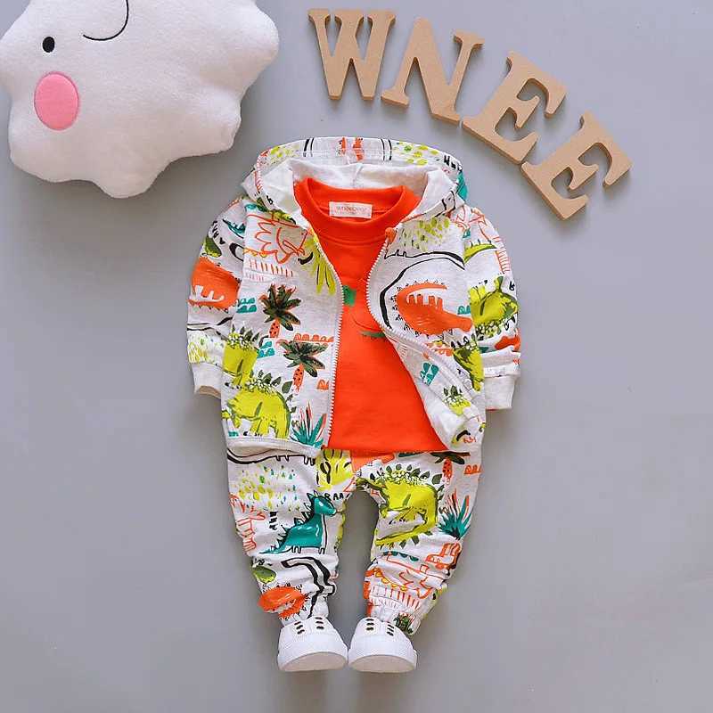 Clothing Sets Autumn Winter Outfits Baby Girls Clothes Sets Cute Infant Sport Suits Hooded Zipper Jacket T Shirt Pants 3pcs Boys Kids Clothing