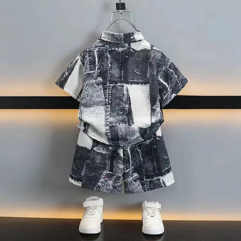 Clothing Sets New Summer Baby Boys Clothes Suit Children Boys Fashion T-Shirt Shorts 2Pcs/Sets Toddler Casual Costume Kids Tracksuits