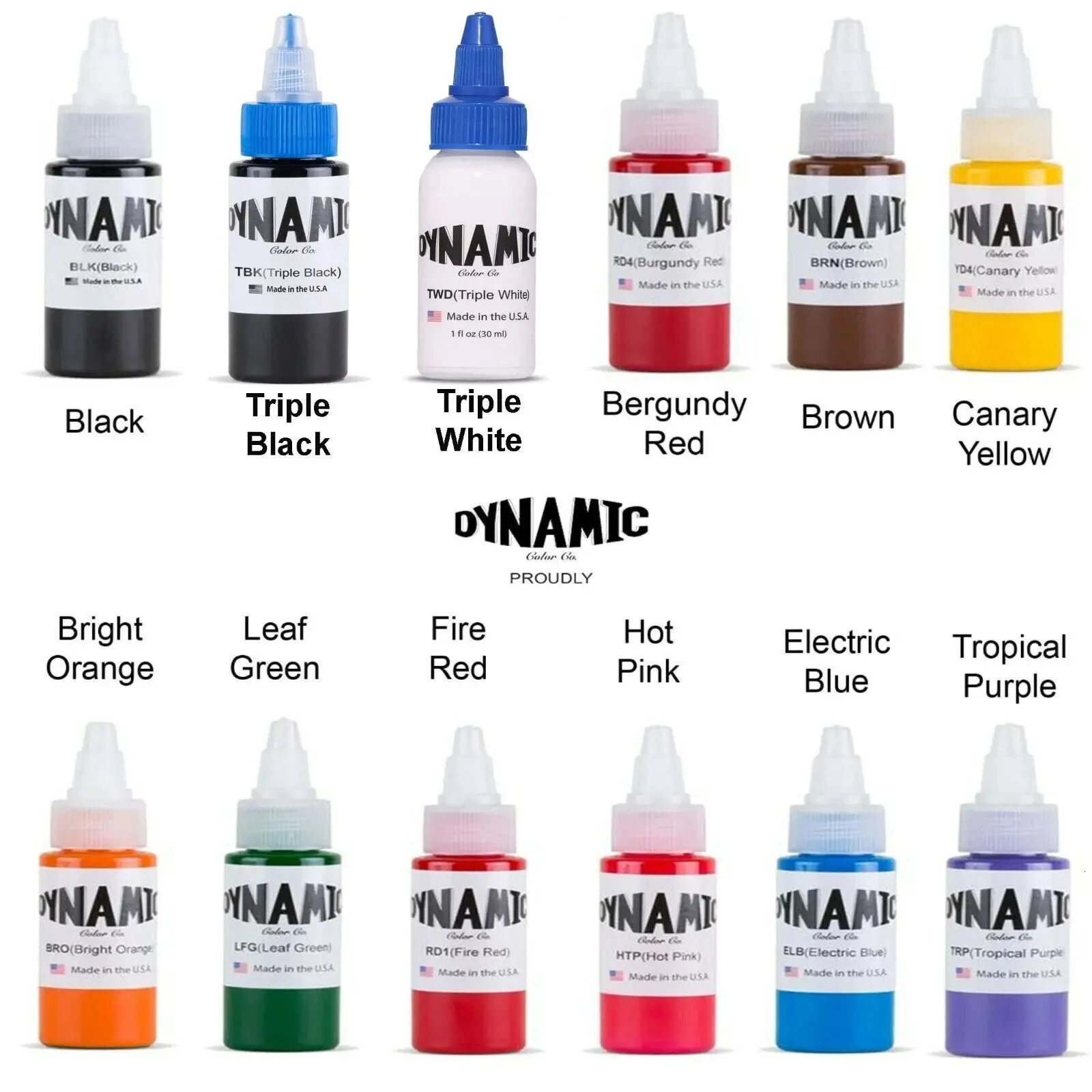 7 pieces/batch 30ml tattoo ink pigment body art tattoo kit professional beauty painting makeup tattoo products semi anent 240705