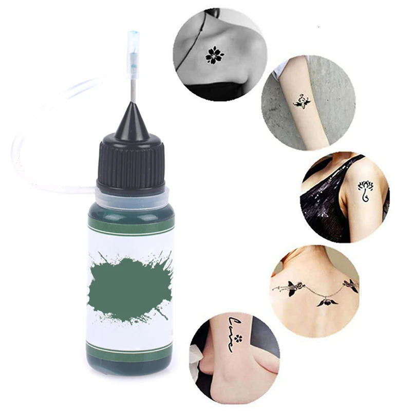 10ml temporary henna tattoo juice ink natural organic fruit gel for body painting durable safe and waterproof DIY tattoo cream 6 colors 240705