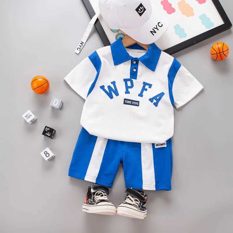 Clothing Sets Summer New Baby Boys Clothes Letter Print Sports T-Shirt + Shorts 2PCS/Sets for Toddler Infant Clothing Casual Outfits
