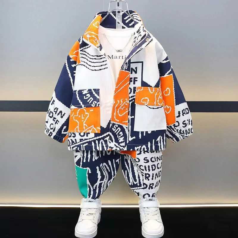 Clothing Sets Kids Clothes Boys Spring DenimSet For Baby Girl Clothing Set Coat And Pants Children Sport Suit Outfits 2024 New Kids Outfits