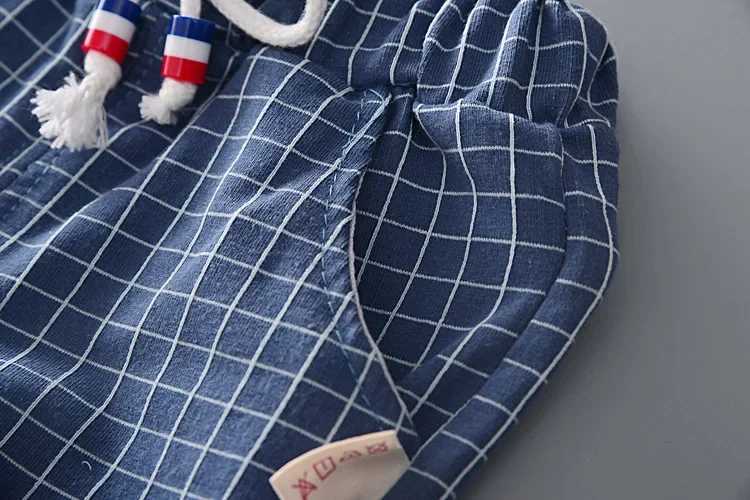 Clothing Sets 0-4Y Kids Summer Clothes Sets Toddler Baby Boys Lattice Cotton T-shirt + Shorts 2Pcs Children Casual Outfits Clothing Tracksuits