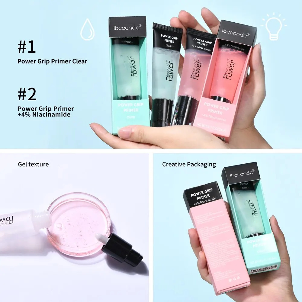 24ml Powder Grip Primer Pores Invisible Primer Oil Control Base MakeUp Face Base Cream Foundation Colorless 1 Piece 240705