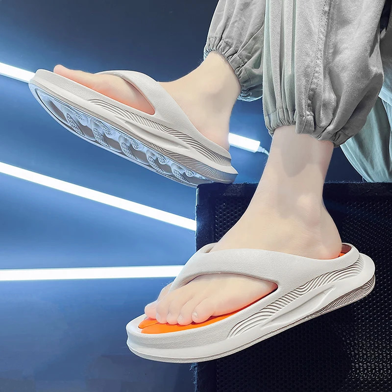 Stylish Men Flipflops Elegant Male Soft Slippers Comfortable Massage Summer Shoes Fashion Mens Outdoor Sport 3946 240705