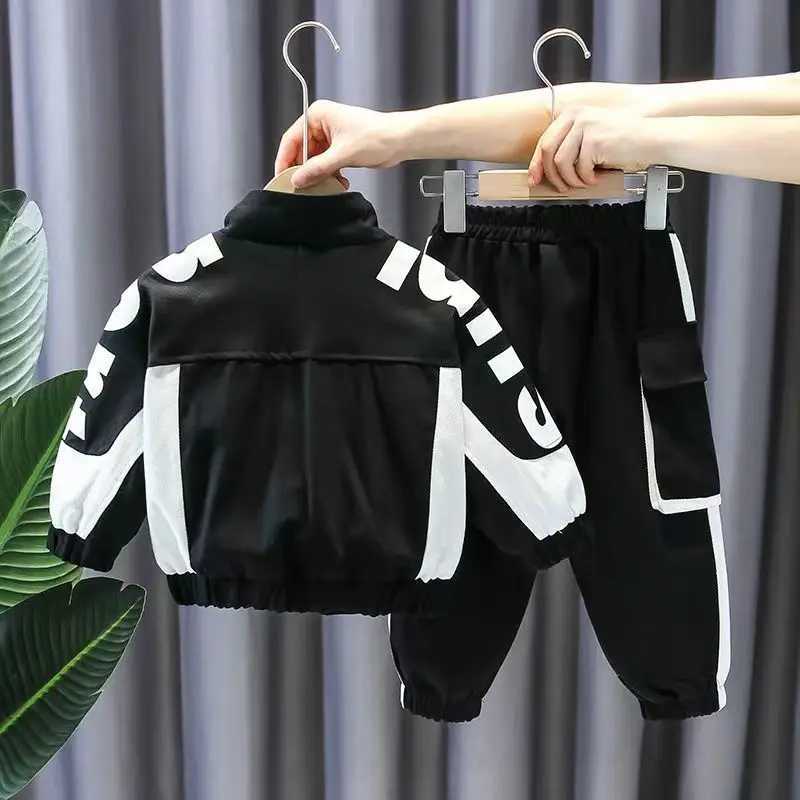 Clothing Sets Boys Set Fashion 2023 New Childrens Clothing Spring and Autumn Fashion Korean Style Boys Fashion Two Piece Set Kids Outfits