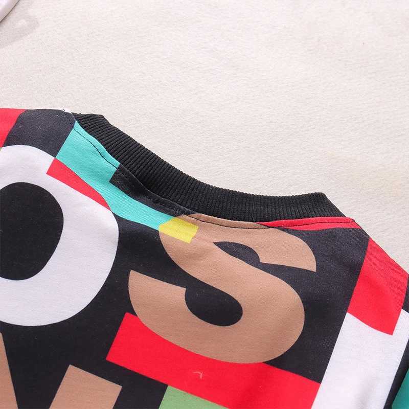 Clothing Sets 2020 Autumn Children Boys Clothing Sets Kids Letter Print Pullover Tops and Pants 2pcs Sport Suits Baby Girls Casual Outfits