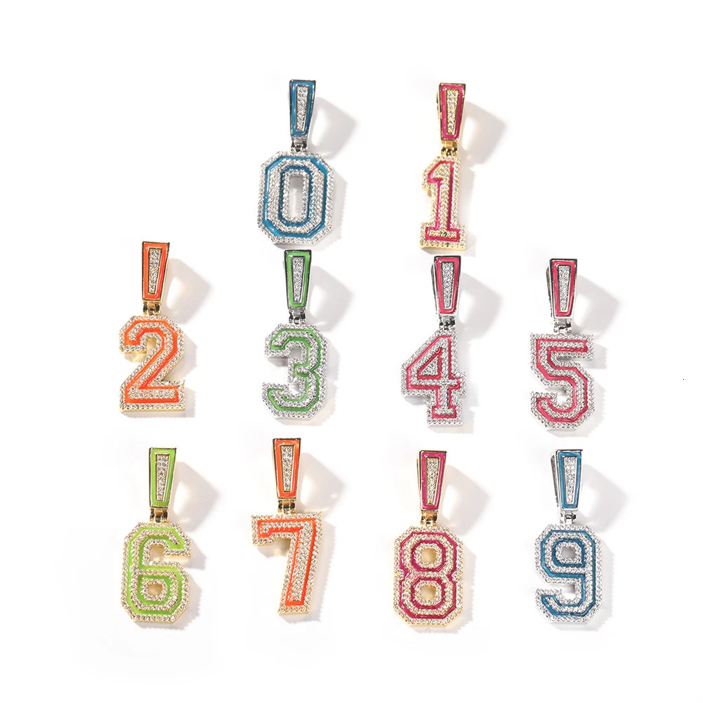 THE BLING KING Custom Fluorescent Name Pendant Necklace Iced Out Cubic Zirconia Chain Necklace Hiphop Punk Jewelry For Gift 240626