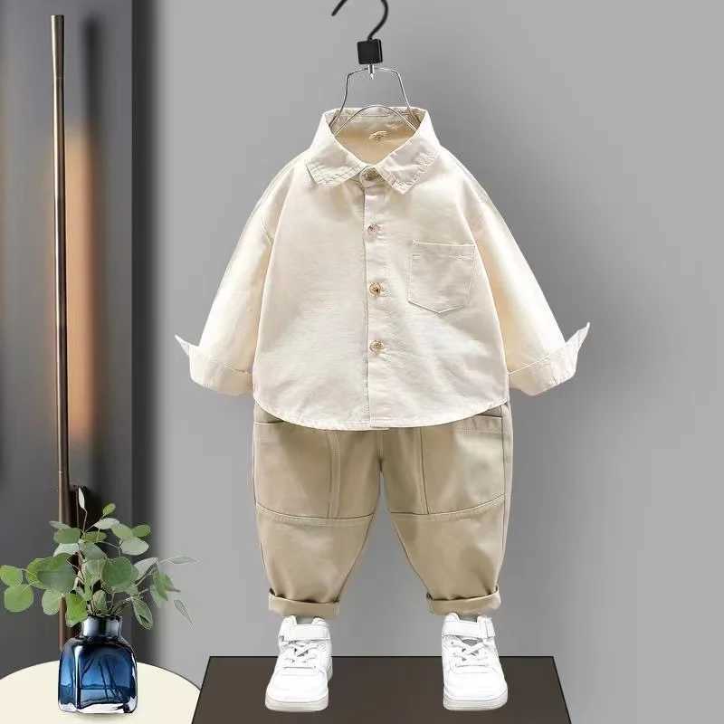 Clothing Sets Kids Clothes Boys Spring Korean Set For Baby Boys 2024 New Clothing Set Sweater Shirt And Pants 3PCS Children Sport Suit Outfits