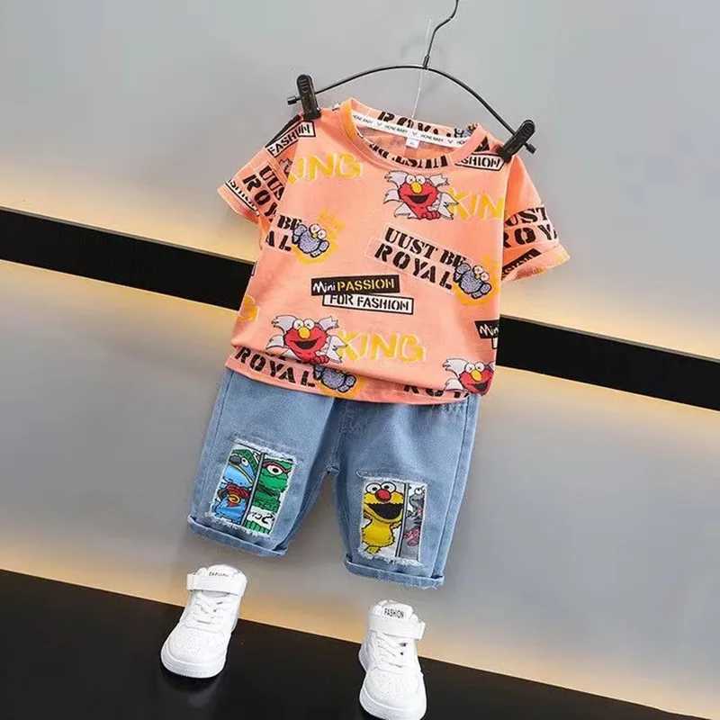 Clothing Sets Summer Tracksuit For Boys Set 2024 New Boy Letter Boy Children Clothing Two piece set For boys Kids Outfits