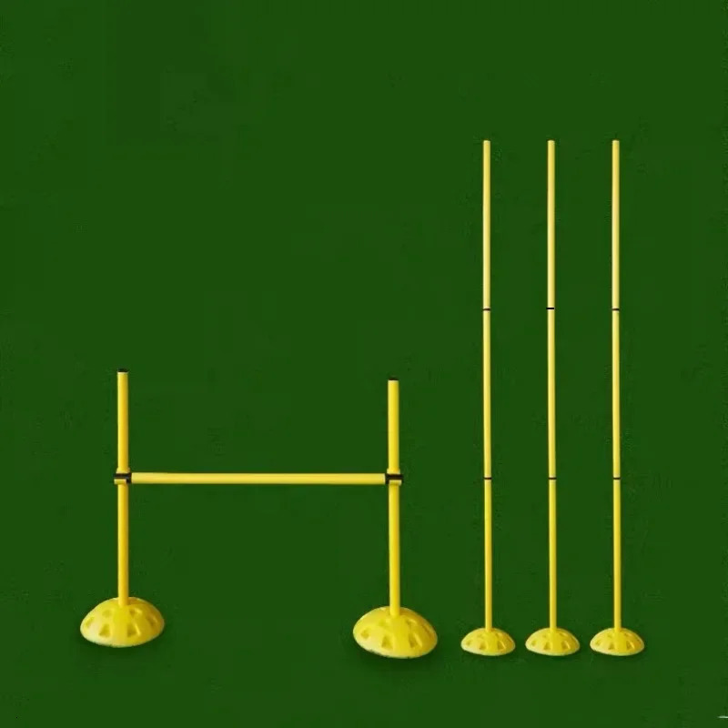 Football Training Marking Pole Nonslip Threesection Foldable Base Set Portable Soccer Equipment Accessory 240626