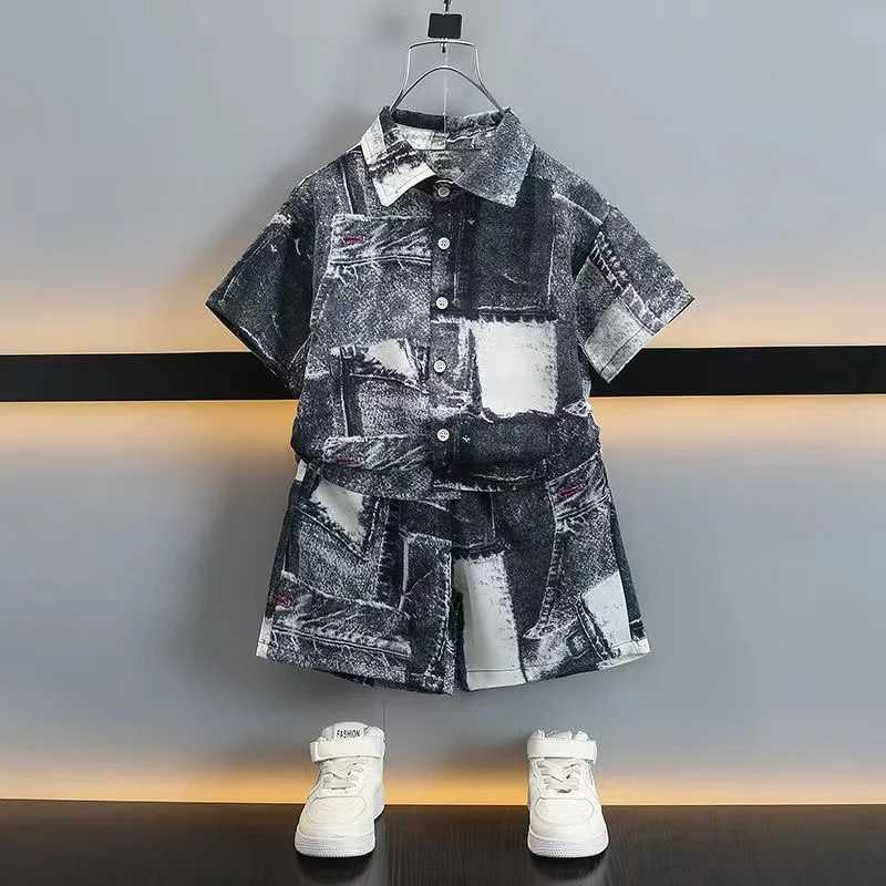 Clothing Sets New Summer Baby Boys Clothes Suit Children Boys Fashion T-Shirt Shorts 2Pcs/Sets Toddler Casual Costume Kids Tracksuits