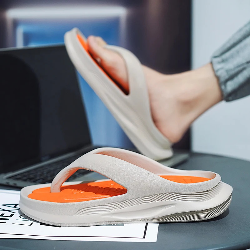 Stylish Men Flipflops Elegant Male Soft Slippers Comfortable Massage Summer Shoes Fashion Mens Outdoor Sport 3946 240705
