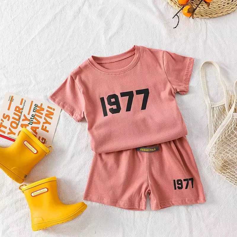 Clothing Sets Kids Clothes Set T-shirt+Shorts Kids Boy Summer Clothing Set Cute Baby Girls Outfit Set Tee Pants 2024 New