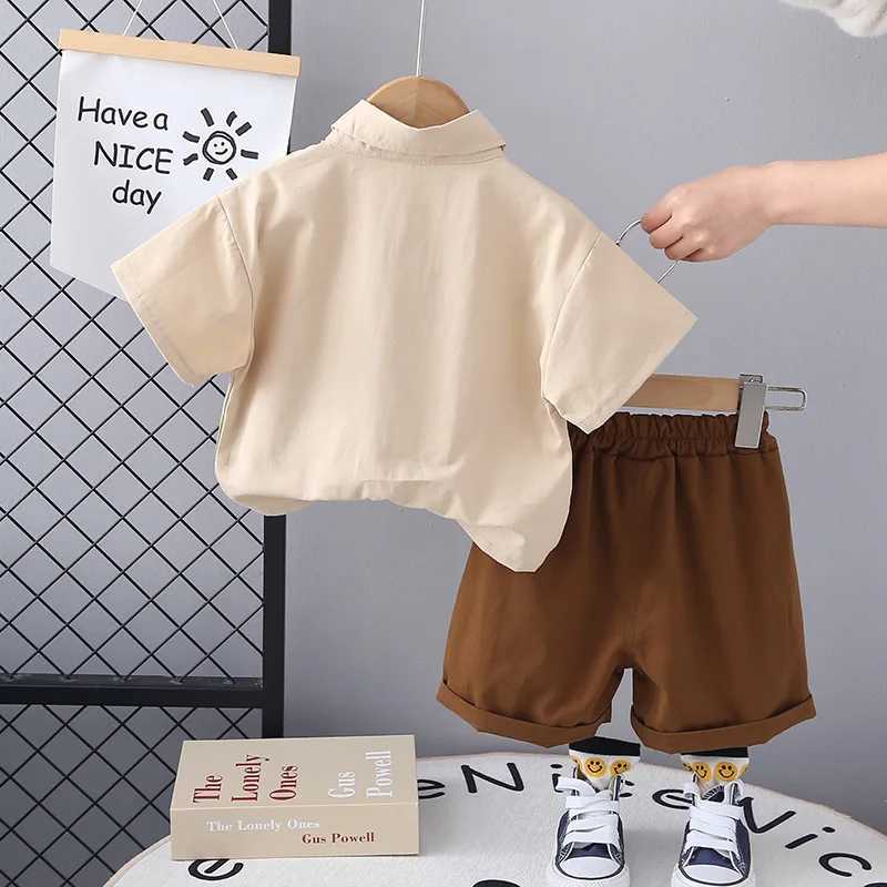 Clothing Sets New Summer Baby Boys Clothes Suit Children Shirt Shorts 2Pcs/Sets Toddler Casual Sports Costume Infant Kids Clothing Tracksuits