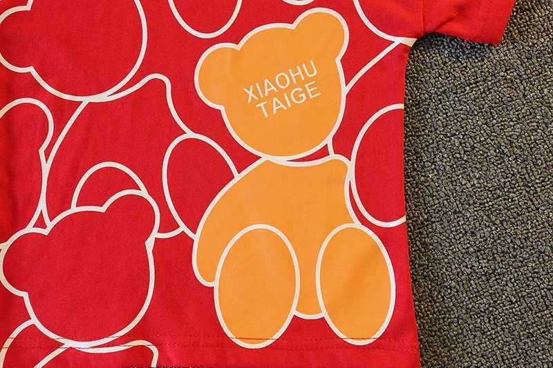 Clothing Sets Summer Baby Boys Clothes Suit Children Girls Fashion Cartoon Bear T-Shirt Denim Shorts 2Pcs/Sets Toddler Casual Kids Tracksuits