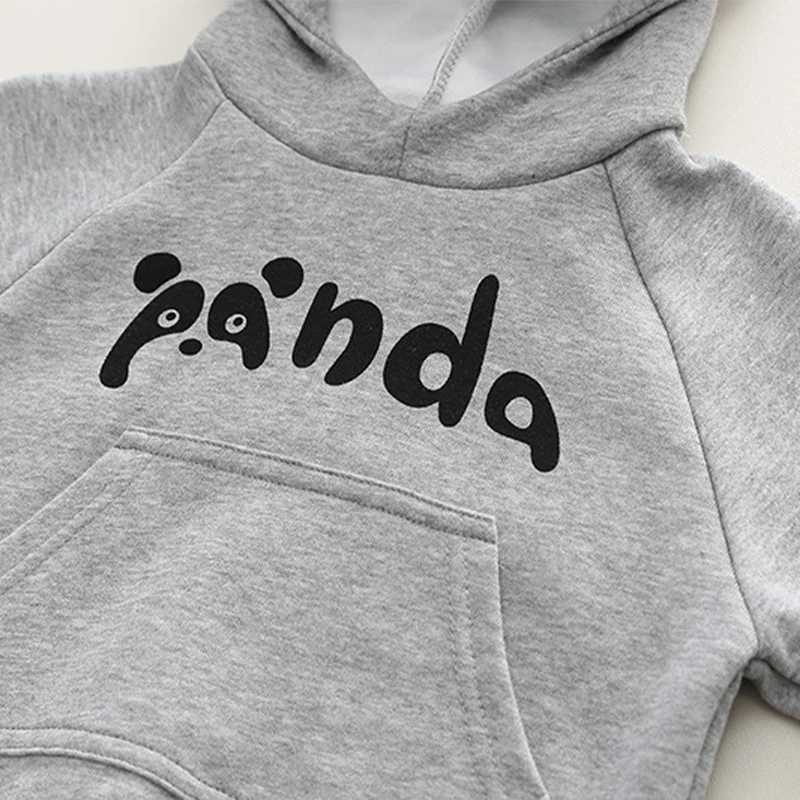 Clothing Sets Spring Autumn Boys Clothing Set Kids Cartoon Panda Pullover Tops Pants 2Pcs Suit for Boys Children Sports Costume Infant Outfits