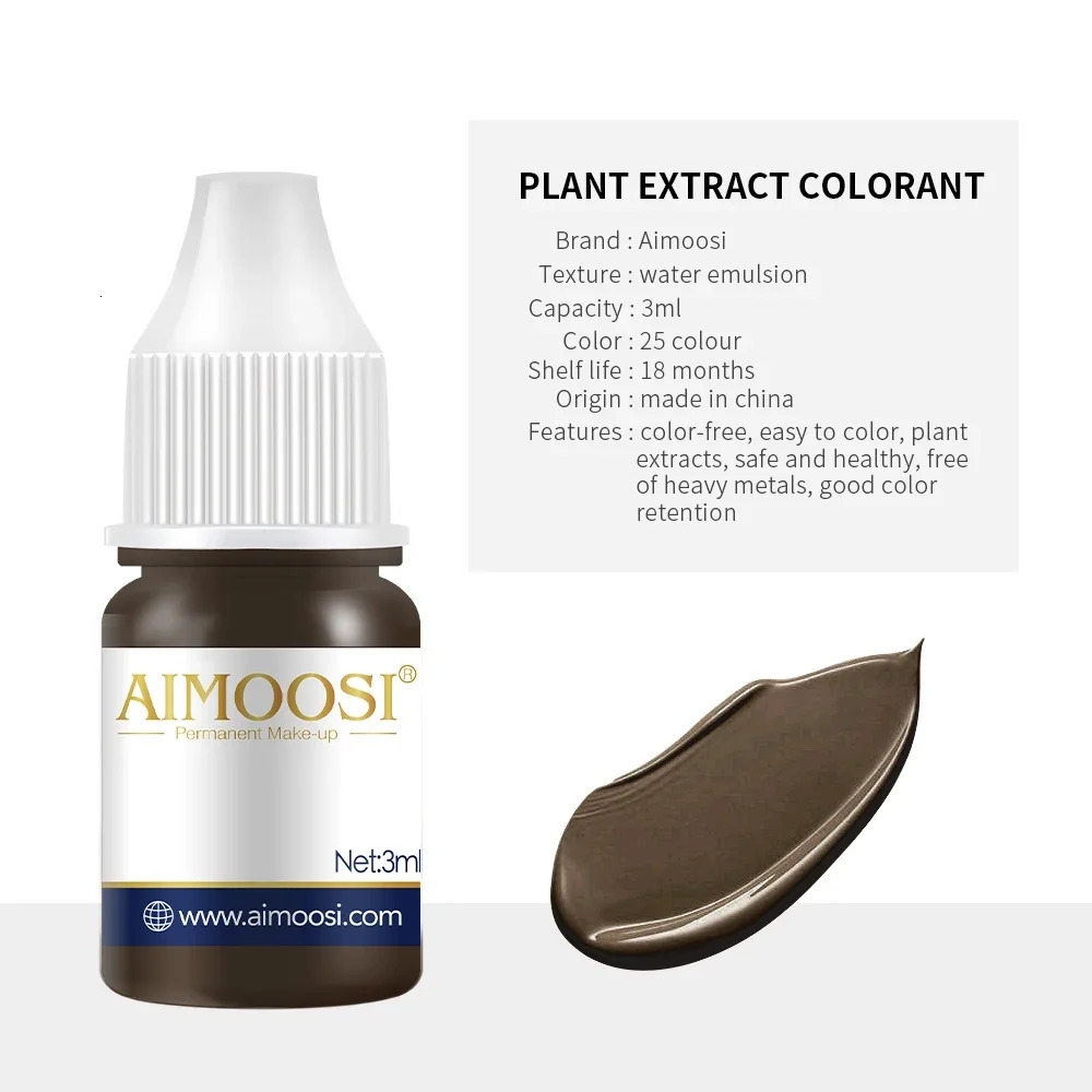 AIMOOSI l tattoo bead pigment used for semi anent body eyebrows eyeliner lip color makeup consumer goods 240705