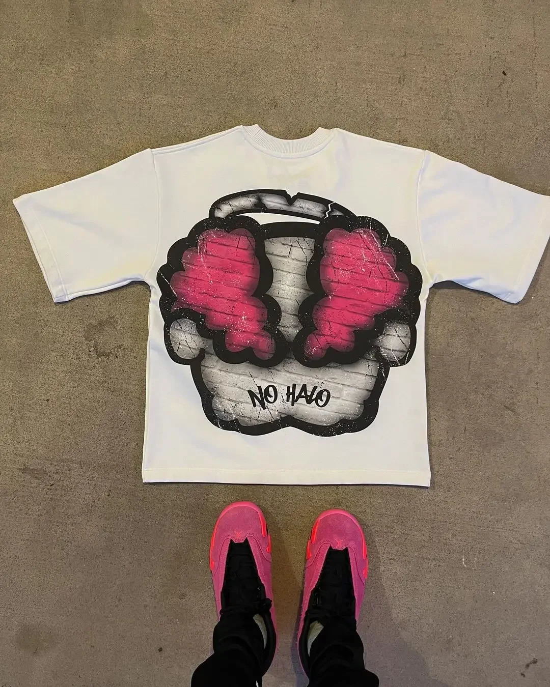Harajuku clown T-shirt oversized vintage graphic t shirt Couples streetwear y2k top goth shirts American women clothes 240627