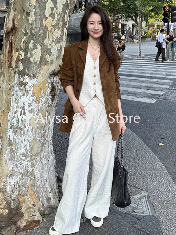 Winter Korean Style Leather Jacket Women Casual Warm Loose Elegant Coats Female Fashion Office Lady Casual Moto Jackets Y2k 240625