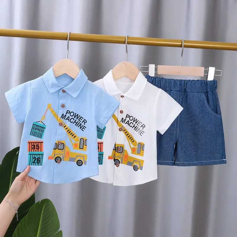 Clothing Sets Baby Clothes Suit New Summer Children Boys Fashion Shirt Shorts 2Pcs/Sets Toddler Casual Costume Infant Outfits Kids Tracksuits ZBUA