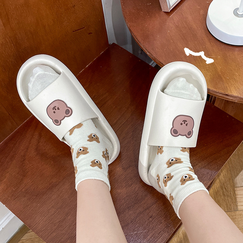 Summer Women's Cartoon Outdoor PVC Household Anti Slip Odor And Wear Resistant Parent Child Cool Slippers