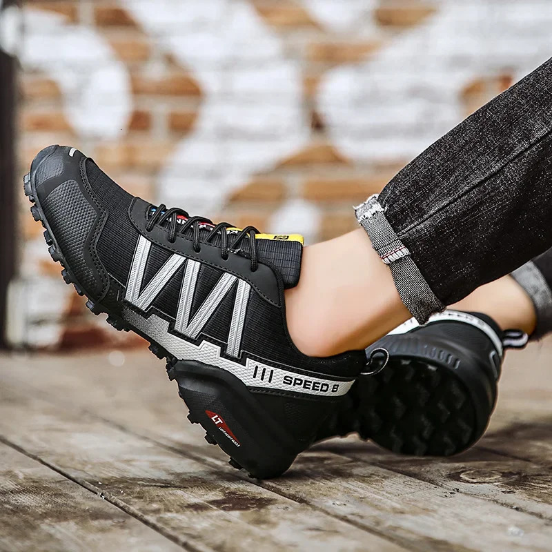 Men Hiking Shoes Waterproof Breathable Trekking Climbing Boots Desert Training Sneakers Outdoor Anti-Slip Trekking Cycling Shoes 240705